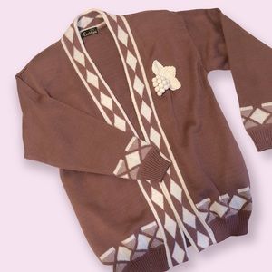 🍇 wine girl vintage cardigan sweater